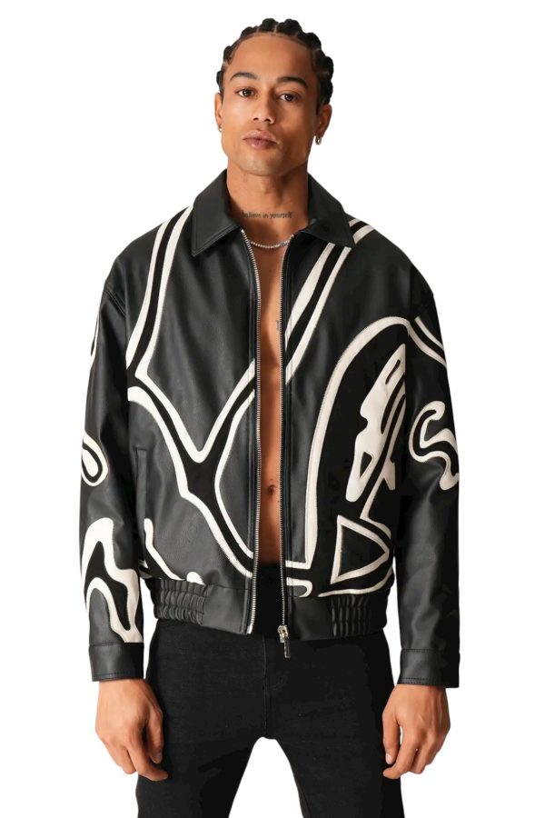 "Bold Leather Jacket"