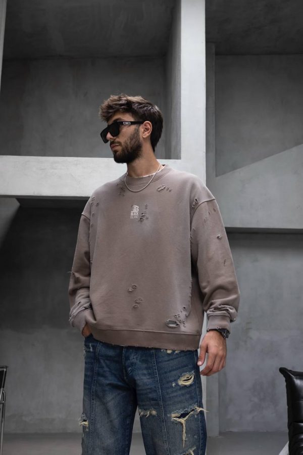YAGO “Vegas Taupe” Crewneck