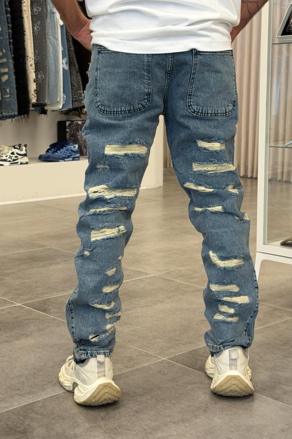 YAGO “RIPPED REBEL” Jeans